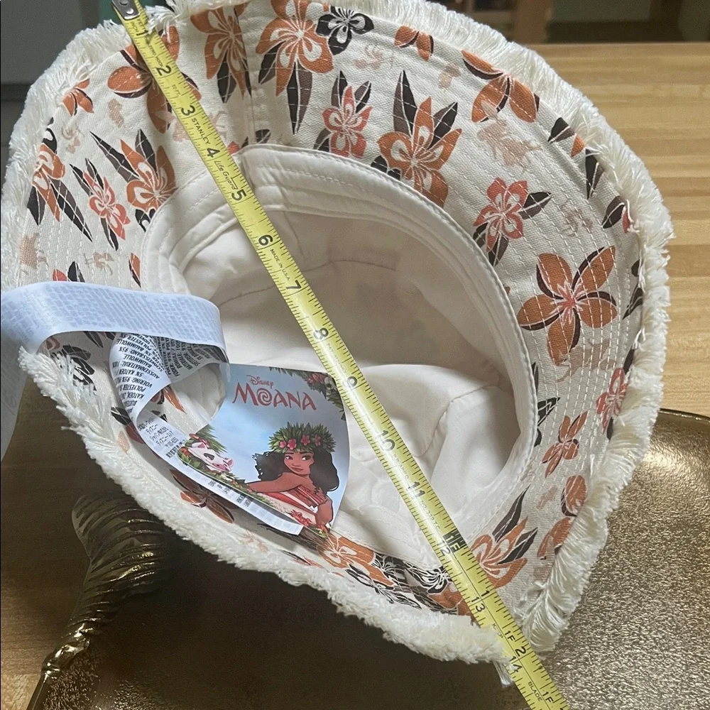 #1432** Chic Moana Floral Frayed-Edge Bucket Hat - Picture 7 of 10